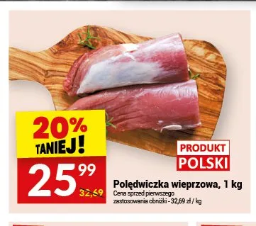 Polędwiczka wieprzowa polska promocja w Twój Market