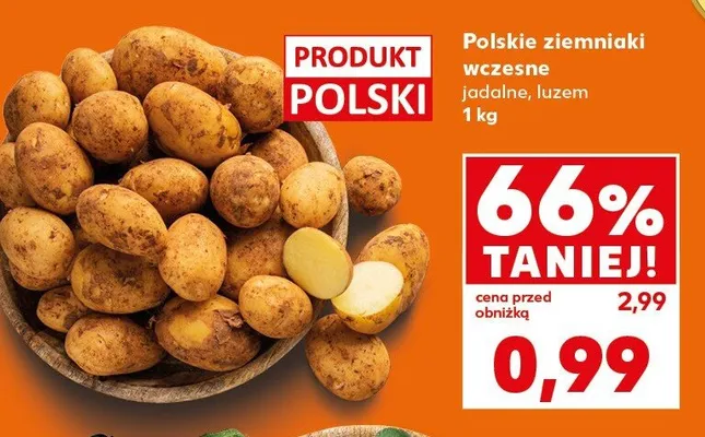Ziemniaki wczesne polskie promocja w Kaufland