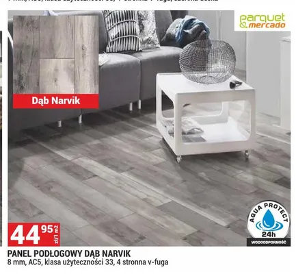 Panel podłogowy Dąb Narvik Parquet & Mercado promocja w Merkury Market