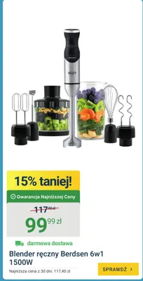 Blender ręczny Berdsen 6w1 1500W promocja w ERLI