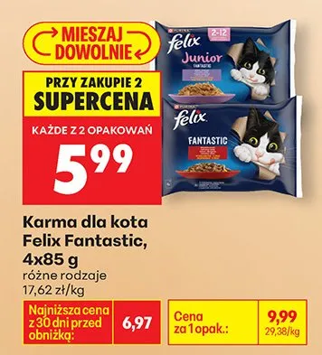 Karma dla kota Fantastic promocja w Biedronka