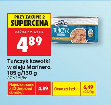 Tuńczyk kawałki w oleju promocja w Biedronka