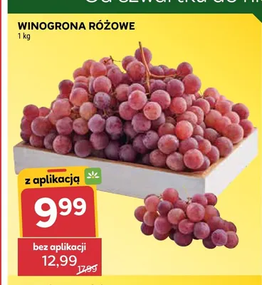 Winogrona różowe promocja w Stokrotka
