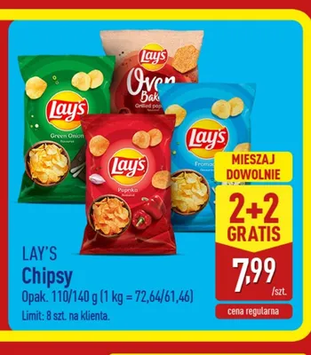 Chipsy Green Onion Lay's promocja w Aldi
