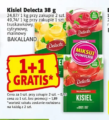 Kisiel malinowy Delecta promocja w Prim Market