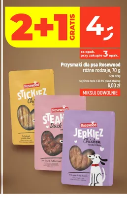 Przysmaki dla psa Rosewood Steak Duck promocja w Dealz