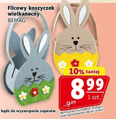 Filcowy koszyczek wielkanocny promocja w Prim Market