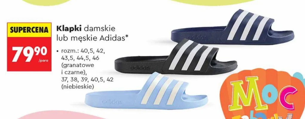Klapki Adidas promocja w Biedronka