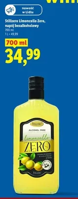 Napój bezalkoholowy Stillzero Limoncello Zero promocja w Lidl