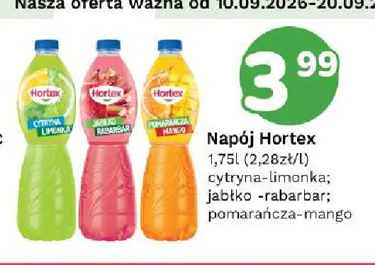 Napój Hortex cytryna - limonka promocja w Limonka
