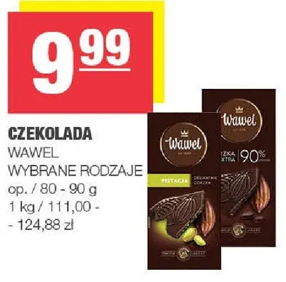 Czekolada Wawel wybrane rodzaje promocja w SPAR