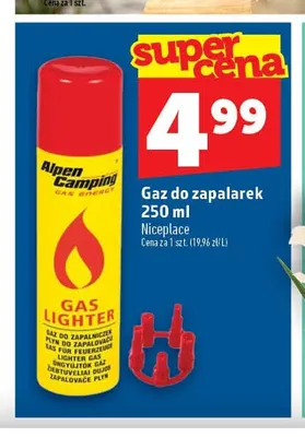 Gaz do zapalarek Alpen Camping promocja w TOPAZ