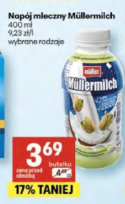 Napój mleczny Müllermilch promocja w Delikatesy Centrum