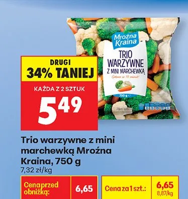 Trio warzywne z mini marchewką promocja w Biedronka