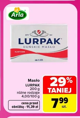 Masło Lurpak promocja w Carrefour Market