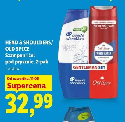 Szampon i żel pod prysznic Head & Shoulders Old Spice Gentleman Set 2-pak promocja w Lidl