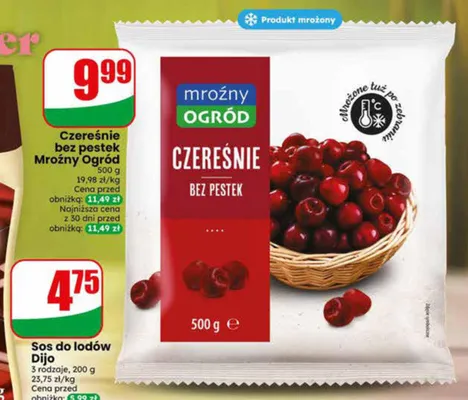 Czereśnie bez pestek Mroźny Ogród promocja w Dino