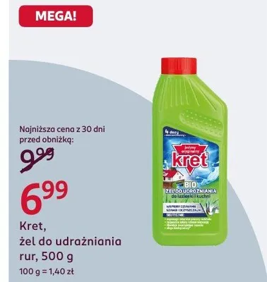 Żel do udrażniania rur promocja w Rossmann