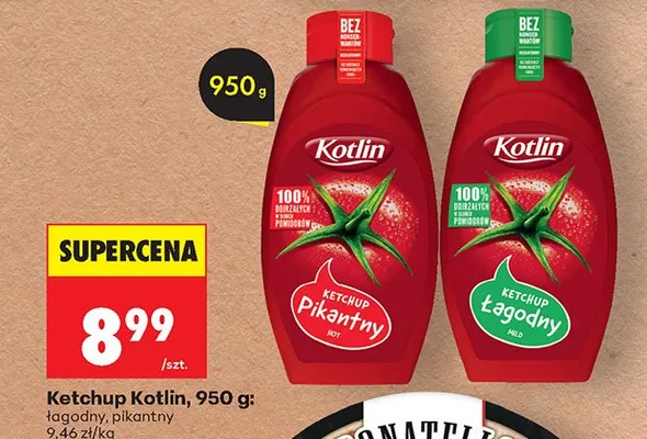Ketchup Kotlin: łagodny, pikantny promocja w Biedronka