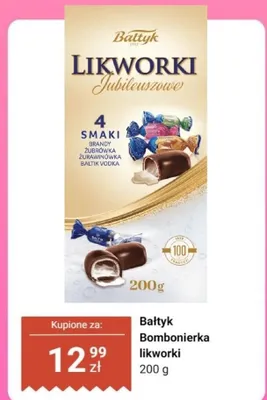 Bombonierka likworki promocja w Dino