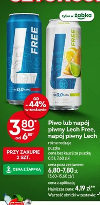 Napój piwny bezalkoholowy Lech Free Citrus Sour promocja w Żabka