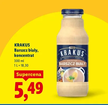 Barszcz biały koncentrat promocja w Lidl