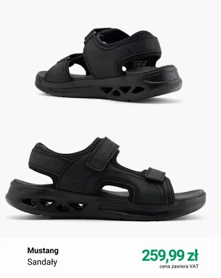 Sandały Mustang promocja w Deichmann