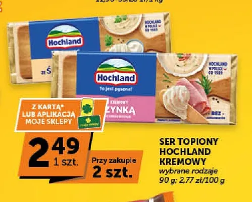 Ser topiony Hochland kremowy promocja w Groszek