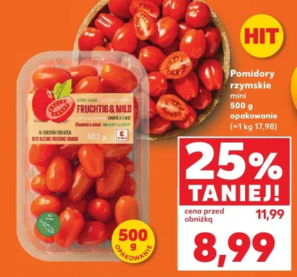 Pomidory rzymskie mini Kaufland promocja w Kaufland