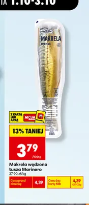 Makrela wędzona tusza Marinero promocja w Biedronka