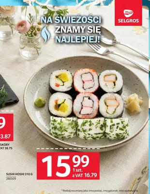Sushi Hoshi promocja w Selgros