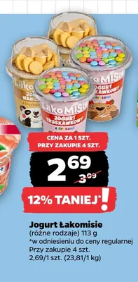 Jogurt Łakomisie waniliowy promocja w Netto