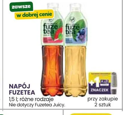 Napój Fuzetea brzoskwiniowy promocja w Stokrotka