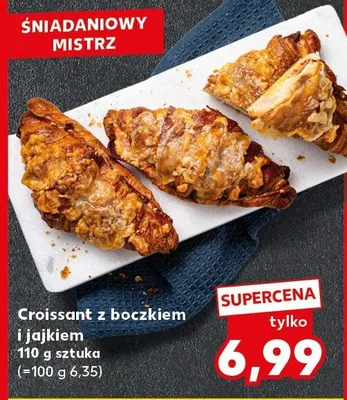 Croissant z boczkiem i jajkiem promocja w Kaufland