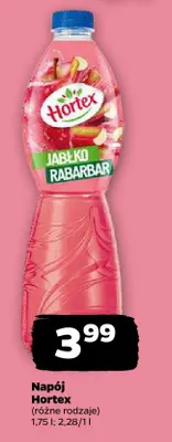 Napój Hortex jabłko rabarbar promocja w Netto