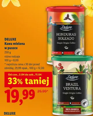 Kawa mielona w puszce promocja w Lidl