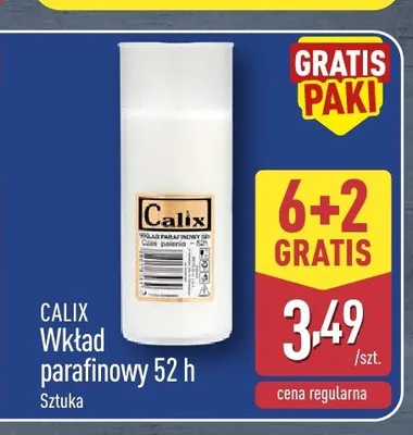 Wkład parafinowy Calix 52h promocja w Aldi