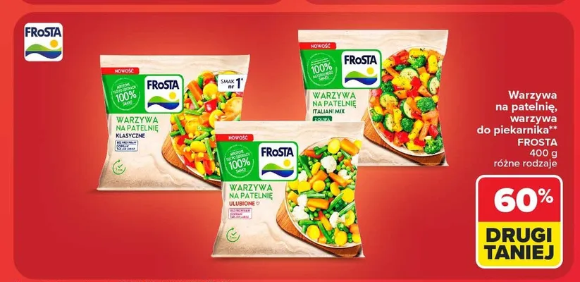 Warzywa na patelnię Italian Mix z oliwą Frosta promocja w Carrefour Market