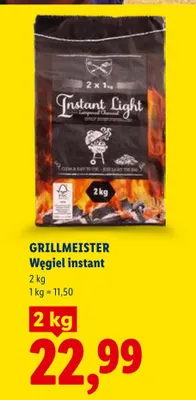 Węgiel instant Grillmeister promocja w Lidl