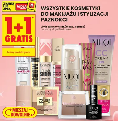 Kosmetyki do makijażu i stylizacji paznokci promocja w Biedronka