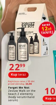 Zestaw body serum + hand serum Walk on the beach Forget Me Not promocja w Poczta Polska