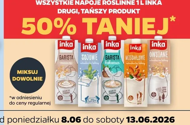 Napój roślinny Owsiane Inka promocja w Netto