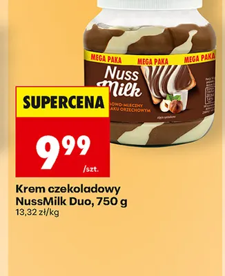 Krem czekoladowy NussMilk Duo promocja w Biedronka