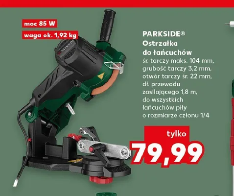 Ostrzałka do łańcuchów Parkside promocja w Kaufland