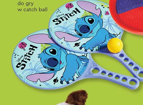 Gry sportowe zestaw 2 paletek z piłeczką promocja w Biedronka