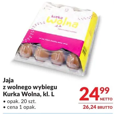 Jaja z wolnego wybiegu Kurka Wolna, kl. L promocja w Makro