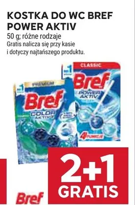 Kostka do WC Bref Power Aktiv promocja w Stokrotka