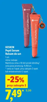 Balsam do ust HiSkin Pepti Serum promocja w Lidl