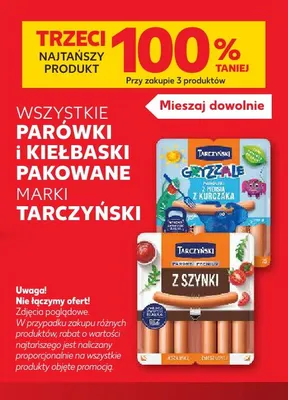 Parówki z szynki Tarczyński promocja w Kaufland