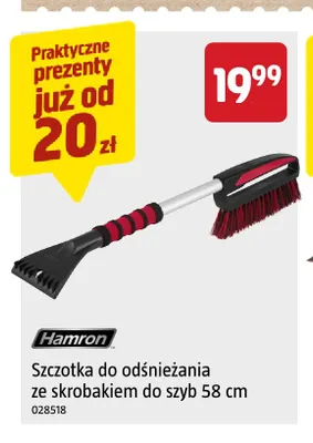 Szczotka do odśnieżania ze skrobakiem do szyb 58 cm Hamron promocja w Jula